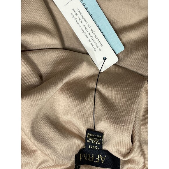 Anthropologie AFRM Midi Dress Pink Off The Shoulder Mesh Preppy Sexy Size 1X NWT - Picture 11 of 12